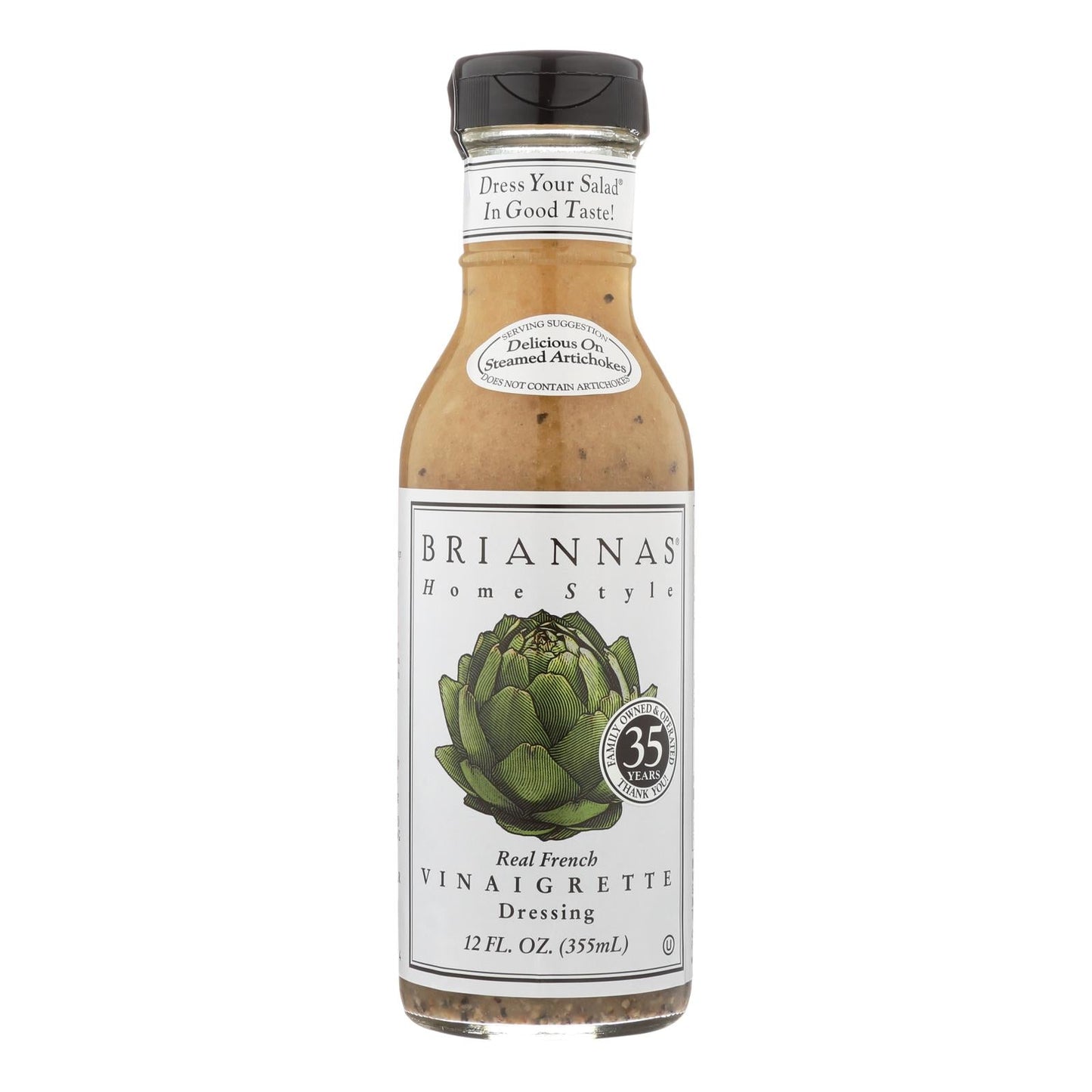 Brianna's Real French Vinaigrette Salad Dressing 6x 12 Fl Oz
