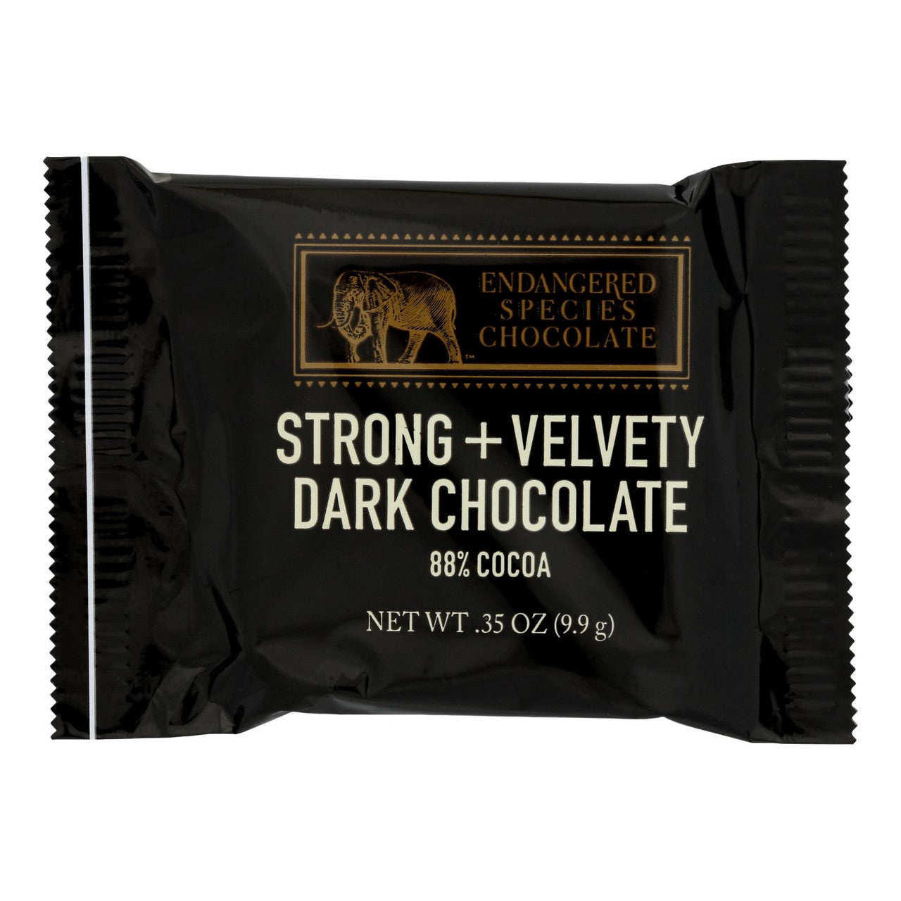 Endangered Species Chocolate - Dark Chocolate Strong Velvety - Case Of 250-.35 Oz