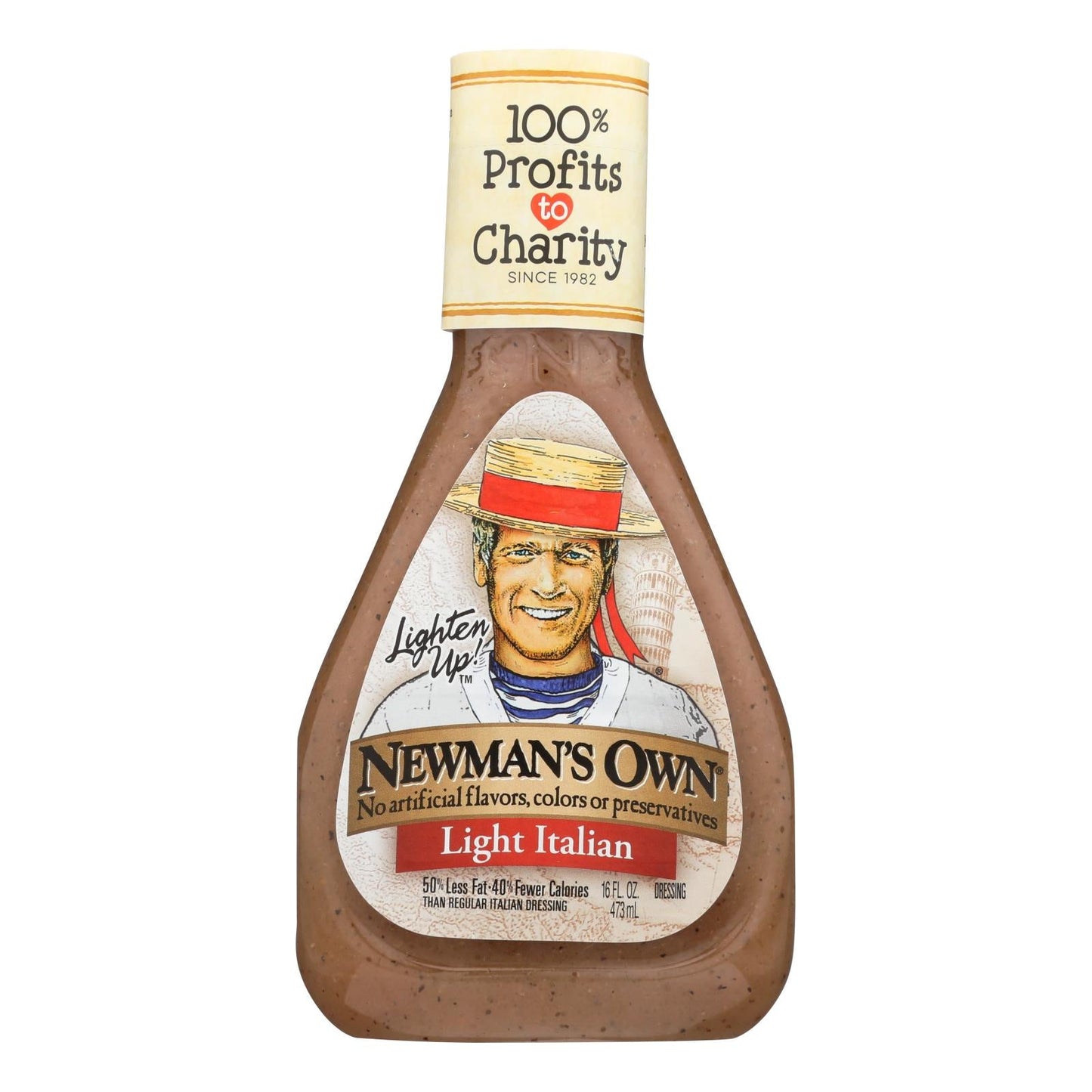 Newman's Own Light Italian Salad Lemon Dressing - 16 fl oz, 6 Pack