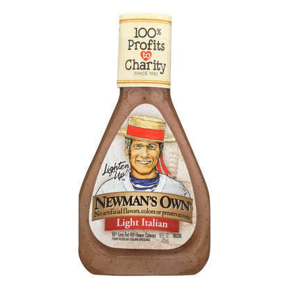 Newman's Own Light Italian Salad Lemon Dressing - 16 fl oz, 6 Pack