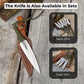 Hand-Forged Throwing Knife – 23 cm (9 in) with Leather Belt Sheath