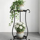 Two-Tier Metal Plant Stand – Double Layer Iron Flower Rack for Indoor & Outdoor Plants