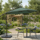 10 ft Cantilever Patio Umbrella with Crank – Multiple Colors