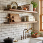 Floating Shelves Set of 4 – 15.8" Wall Shelves with Invisible Brackets