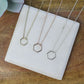 Hexagon Pendant Necklace