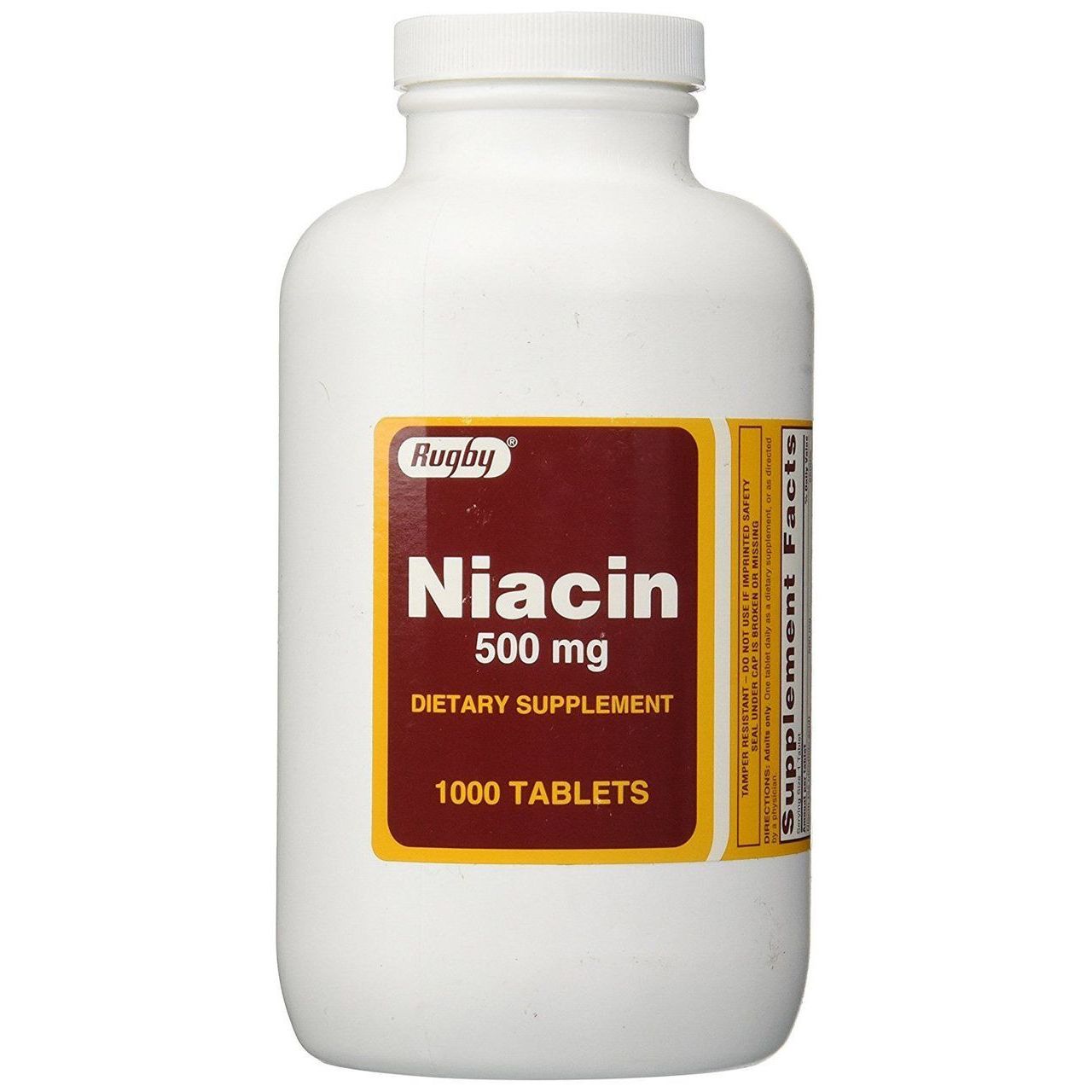 Rugby Niacin 500 Mg 1000 Tablets
