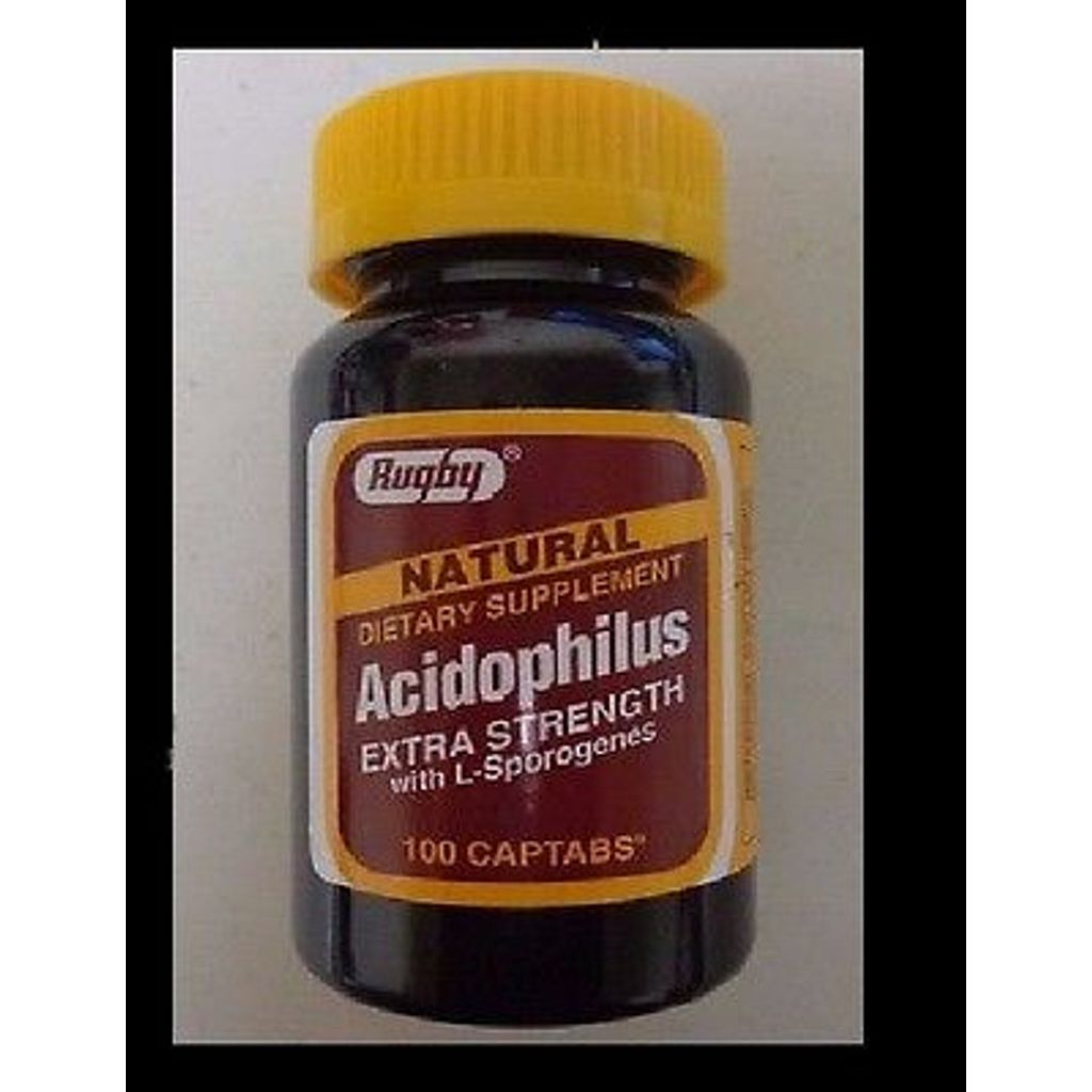 Rugby Acidophilus Extra Strength With L-Sporogenes