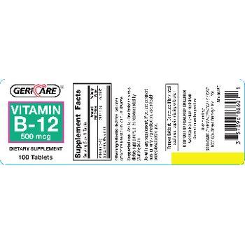 Vitamin B-12  Tb 500 Mcg 100