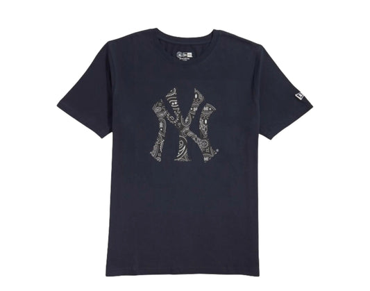 New Era New York Yankees Paisley Elements Men T-Shirt Navy