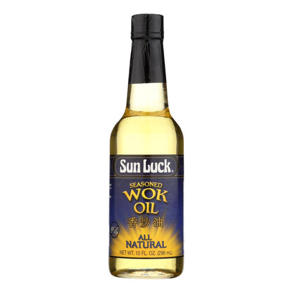 Sun Luck Oil Seasoned Wok - Case of 12 - 10 FZ (Pack Size)
