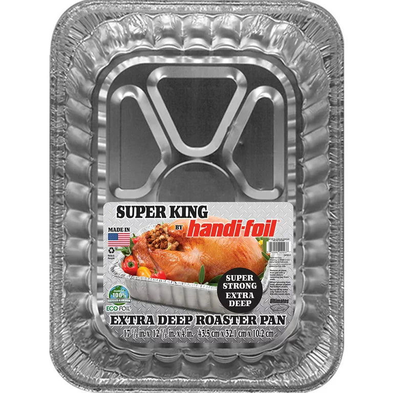 Brand Name Durable 12-Count Foil Roasters with Ultra Handles