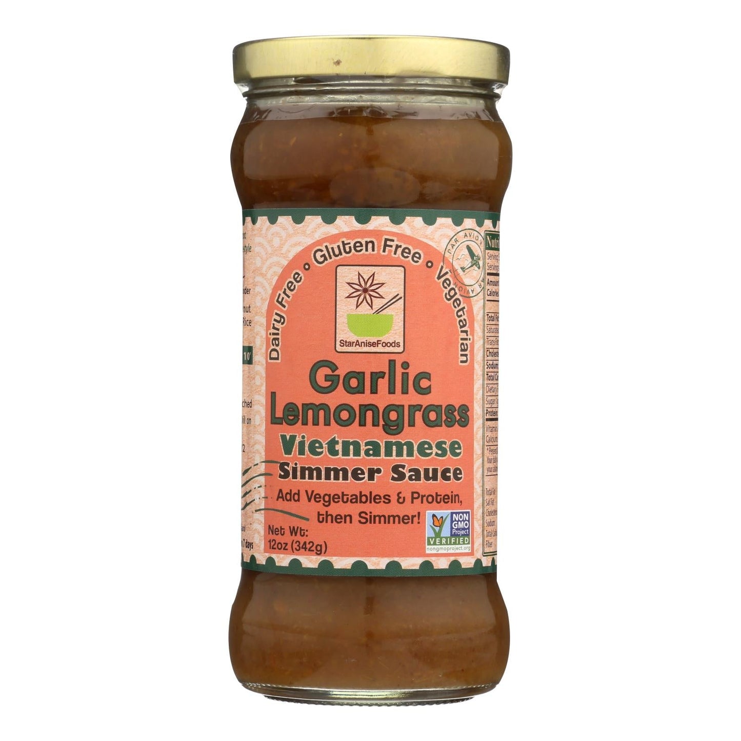 Star Anise Foods Vietnamese Simmer Sauce with Garlic and Lemongrass (Case of 6)