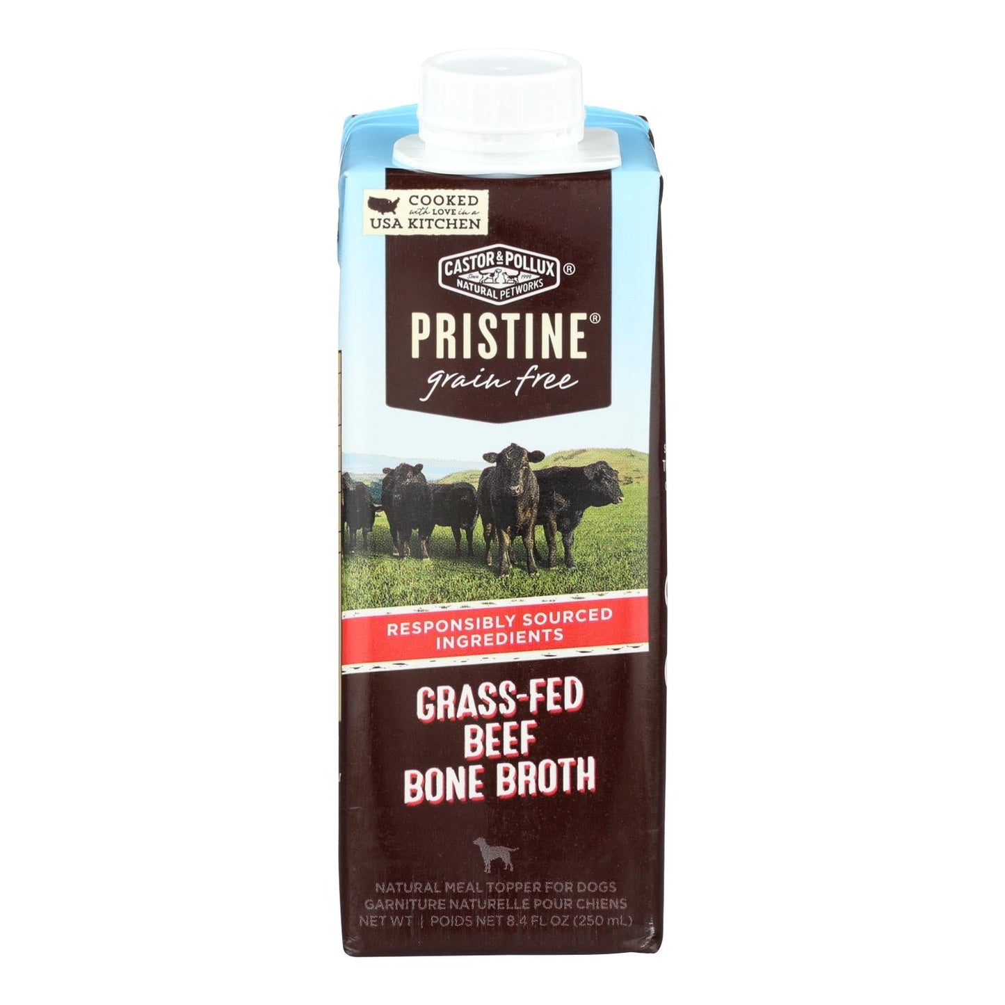 Castor & Pollux Organic Green Beef Bone Broth, 8.4 fl oz - Case of 24