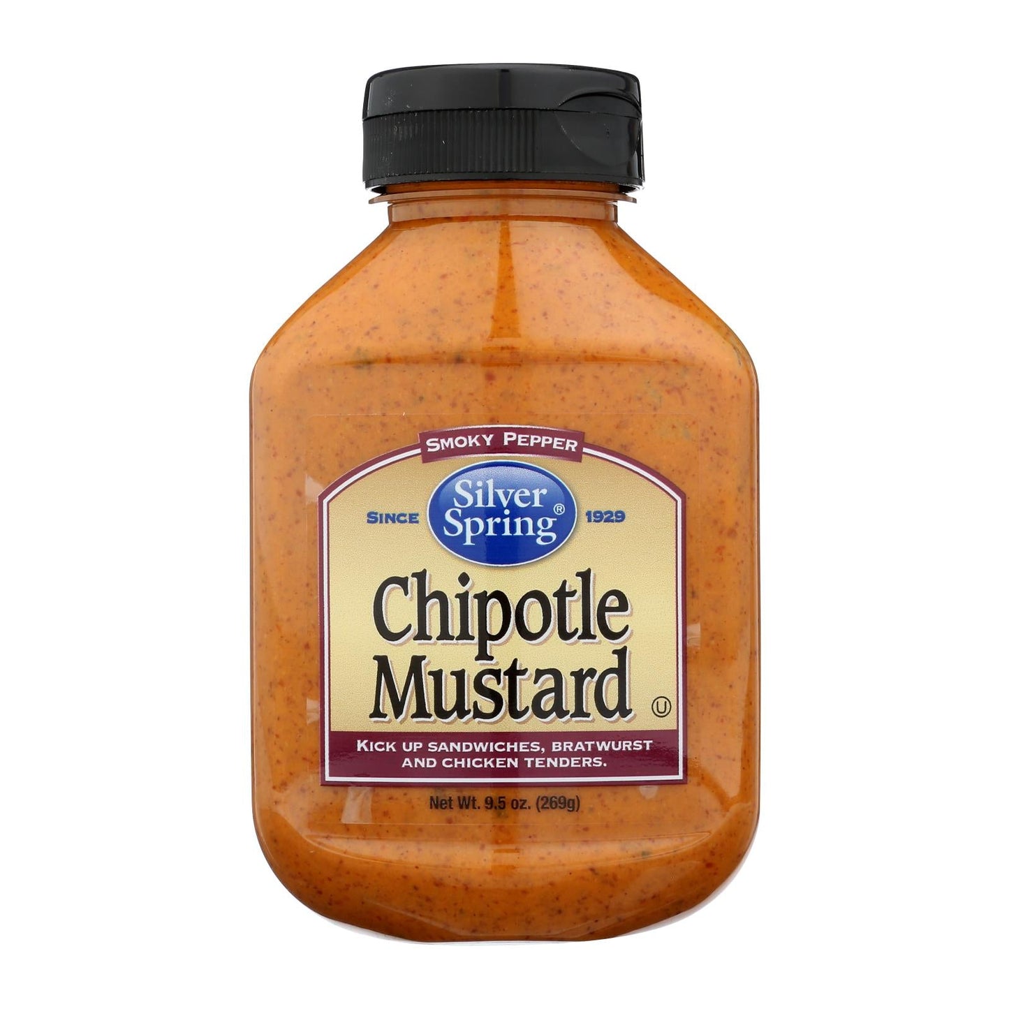 Silver Spring Squeeze Mustard, Chipotle, 9.5 oz