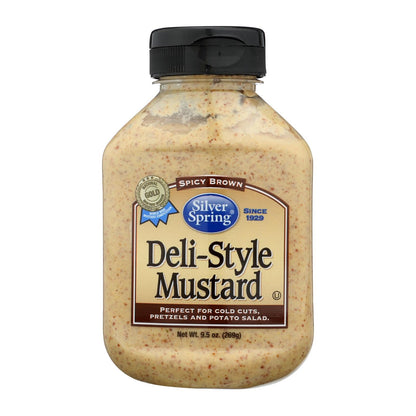 Silver Spring Deli-Style Mustard Squeeze, 9.5 oz (Case of 9)