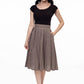 Retro Boat Neck Top in Black