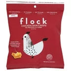 Flock Chicken Skin Chips, BBQ, 2.5 oz., Pack of 8