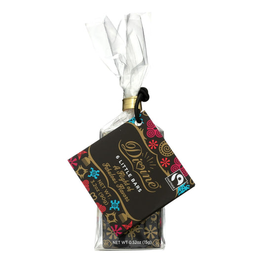 Divine Chocolate Mini-Bar Flight Collection Chocolate Bars - 12 Pack - 3.2 Oz.