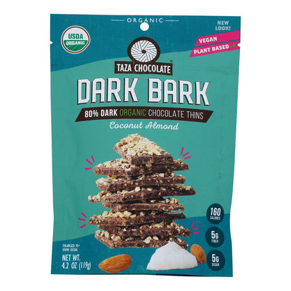 Taza Chocolates Chocolate Snacking Thins - Case of 12 - 4.2 oz Each