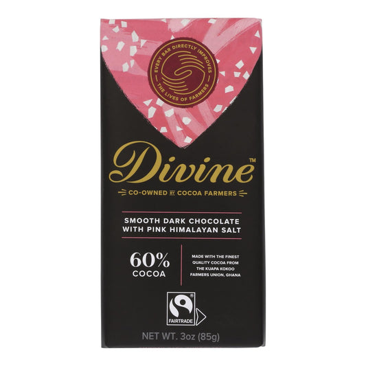 Divine Himalayan Pink Salt Choc Nibs - Case of 12 - 3 Oz