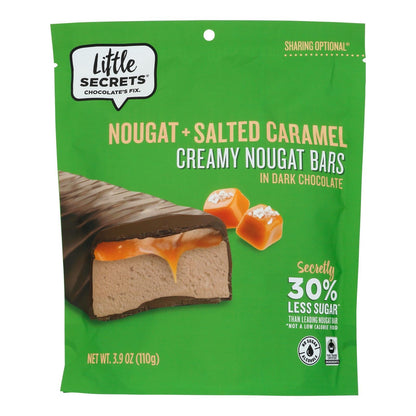 Little Secrets Salted Caramel Nougat Bars, 3.9 Oz, 6-Pack