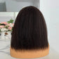 13x4 Glueless Kinky Straight Bob Wig | Ready-to-Wear | Brazilian Remy Human Hair
