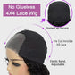 13x4 Glueless Kinky Straight Bob Wig | Ready-to-Wear | Brazilian Remy Human Hair