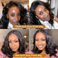 13x6 Lace Front Curly Bob Wig with Bangs | Black Cosplay Wig | Heat Resistant Synthetic Hair