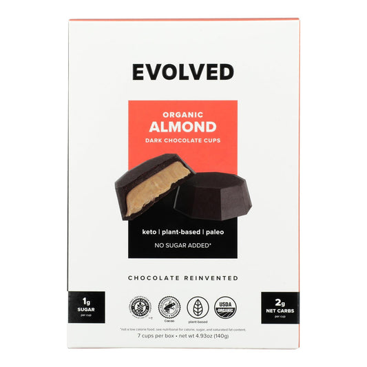 Evolved Keto Snack Cups: Almond Flavor, 4.93 oz, 7-Pack (42 Servings)