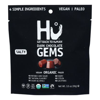 Hu Gems Dark Chocolate Salty Case of 6 - 3.5 oz.