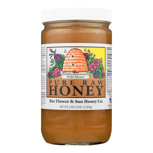 Bee Flower & Sun Honey - Wildflower Honey - 44 oz. Case