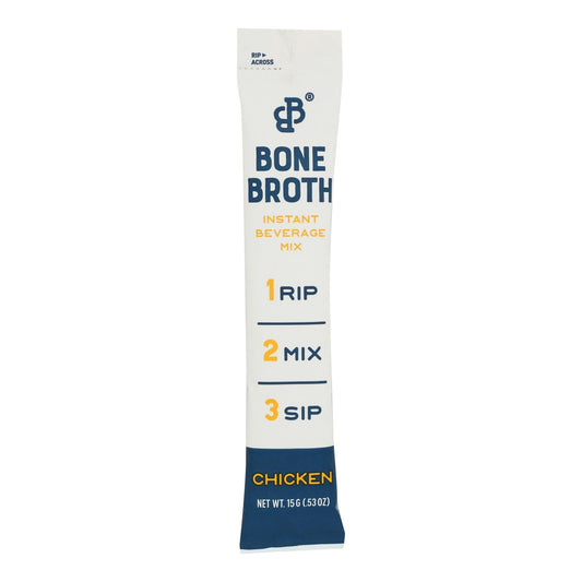 Bare Bones Broth Instant Chicken Bone Broth Sticks - 8 Pack - 0.53 Ounces