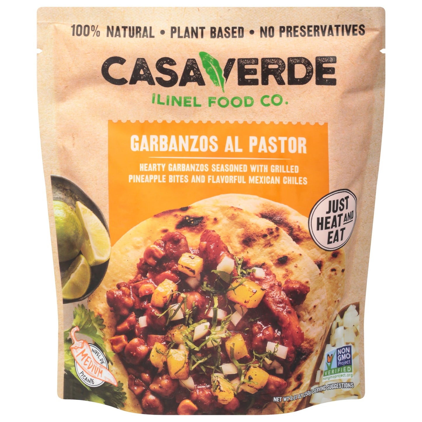 Casa Verde Authentic Mexican Garbanzos Al Pastor, 8.81 Oz Can (Pack of 6)