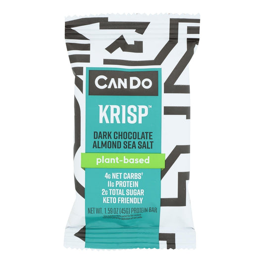 Cando Bar Dark Chocolate Almond Sea Salt 1.59 Oz Case of 12