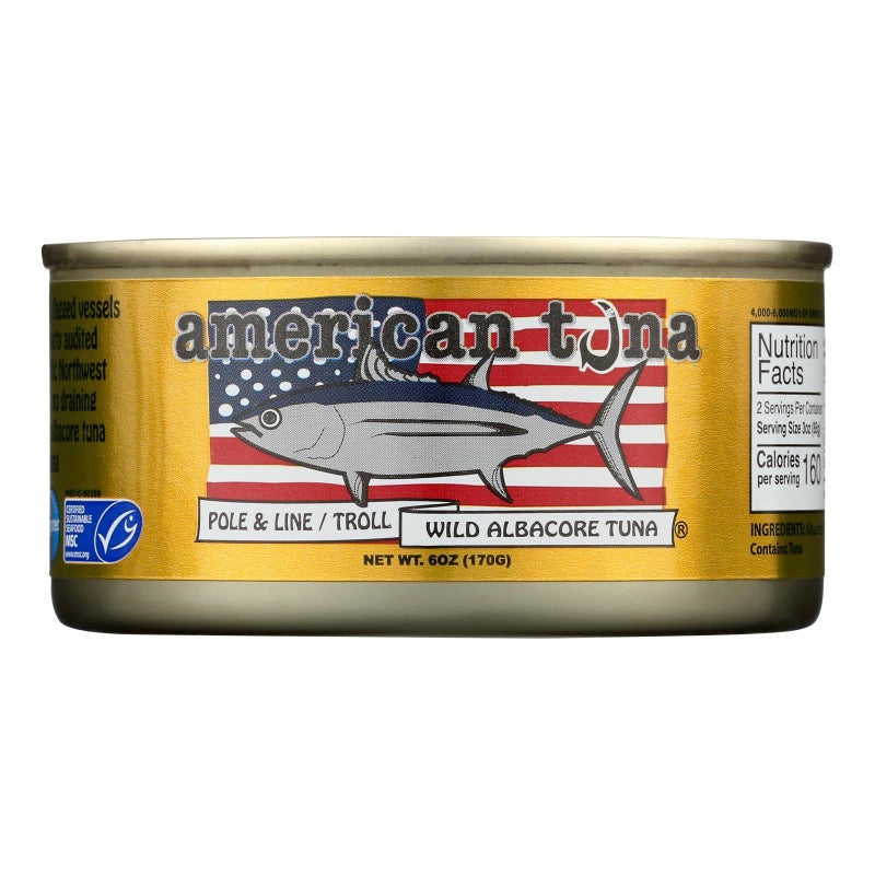 American Tuna - Tuna Wild Albacore With Salt - Case Of 12-3.5oz each