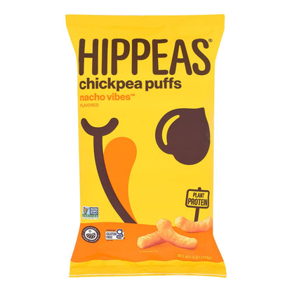 Hippeas Nacho Vibes Chickpea Puffs | 12 x 4 Oz. Bags