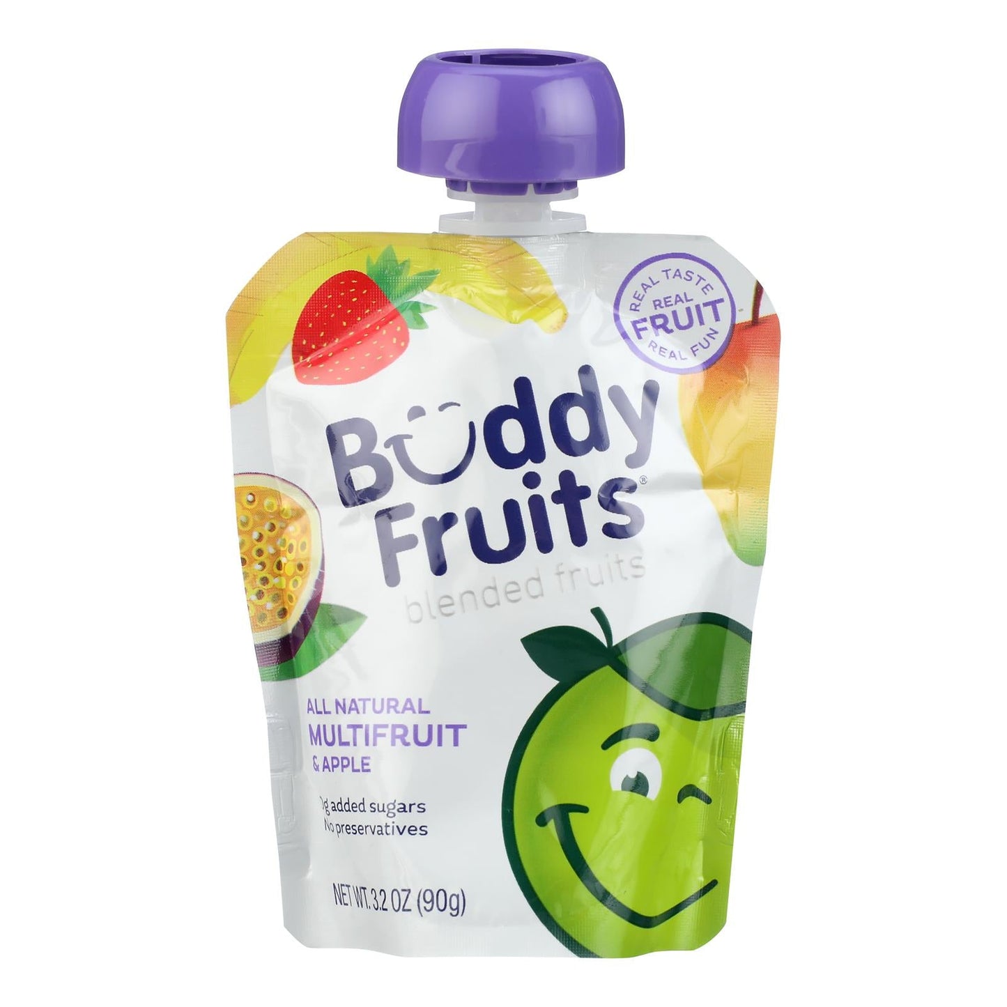 Buddy Fruits Originals Apple Multifruit Snack Puree - 3.2 Oz - 18 Count