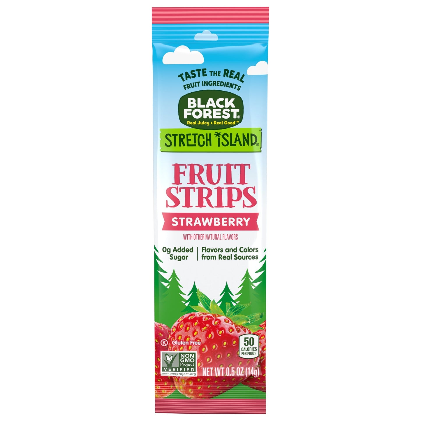 Black Forest Stretch Island Fruit Strips Strawberry, 0.5oz Case of 30, Temperature Controlled