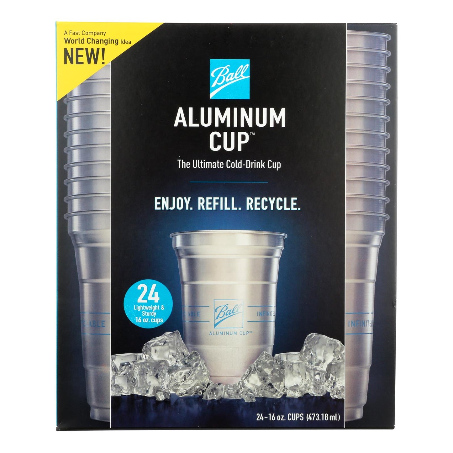 Ball Aluminum Cup Ultimate Cold 16 Oz. (Case of 5-24 Pack)