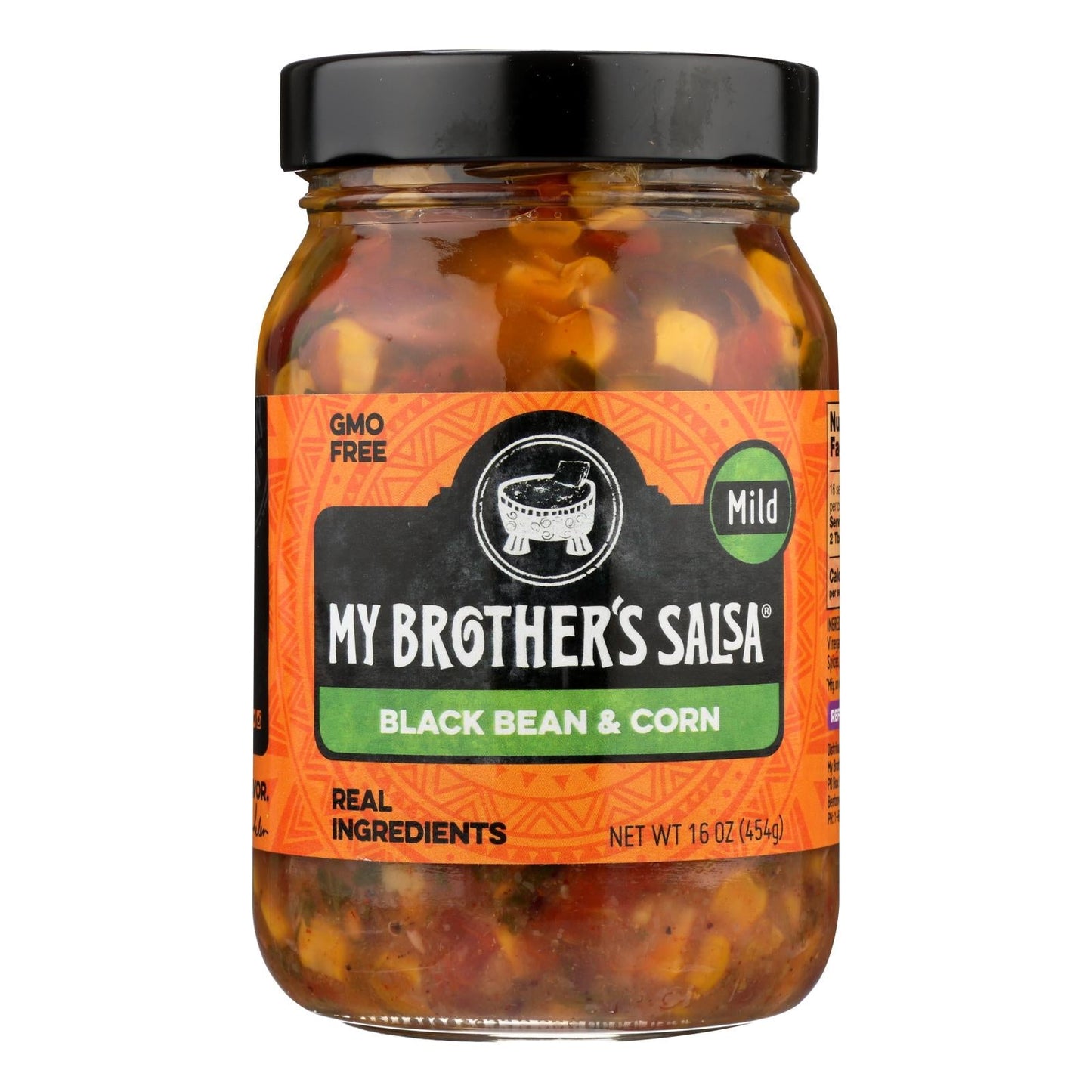 My Brother's Salsa: Case of 6 - 16 oz. Black Bean Chimayo Salsa