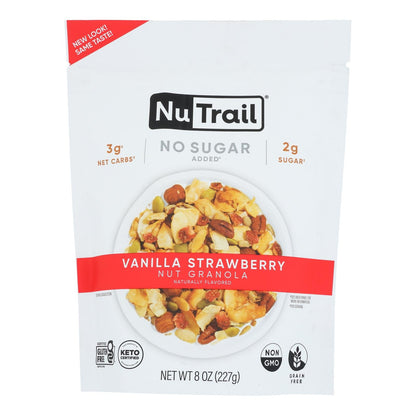 Nutrail Keto Vanilla Strawberry Granola - 6 Pack (8 Ounces)