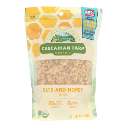 Cascadian Farm Organic Honey Granola Oats, 4 x 11 oz.