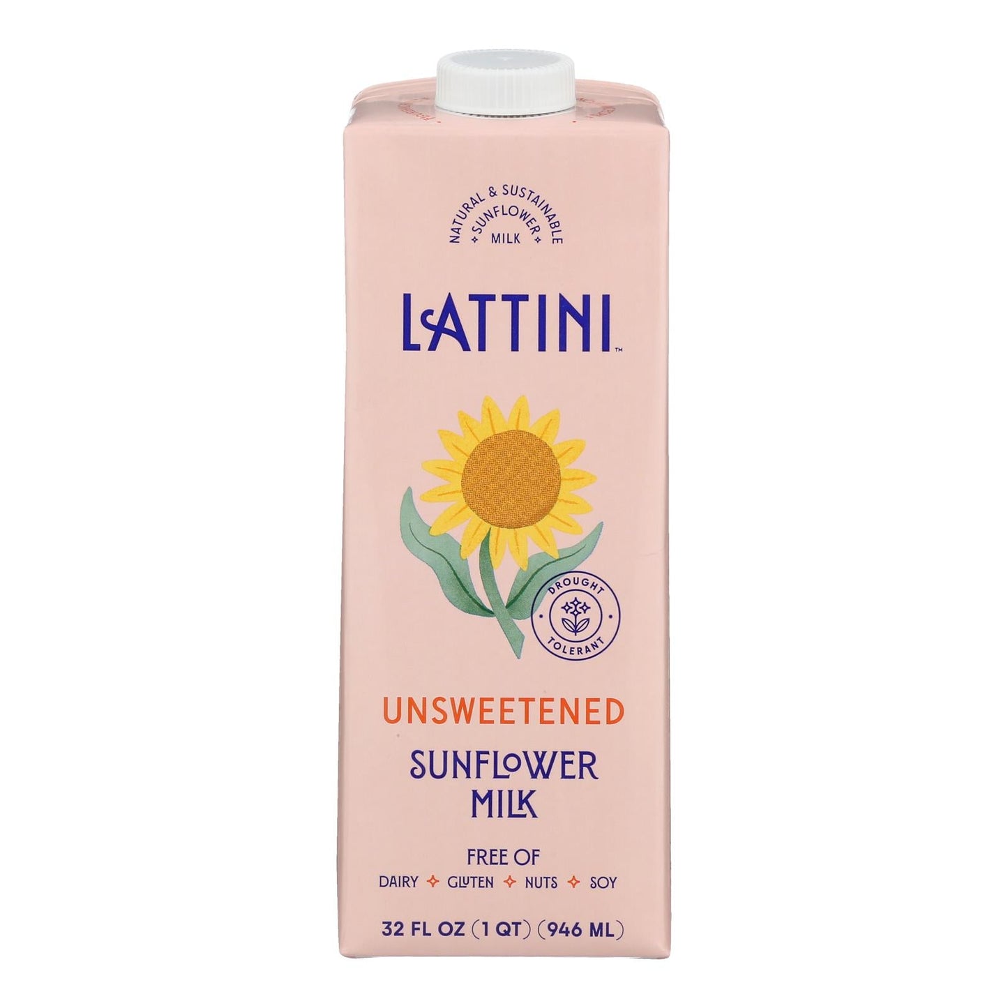 Lattini Sunflower Milk, Unsweetened, 32 fl. oz. (Case of 6)