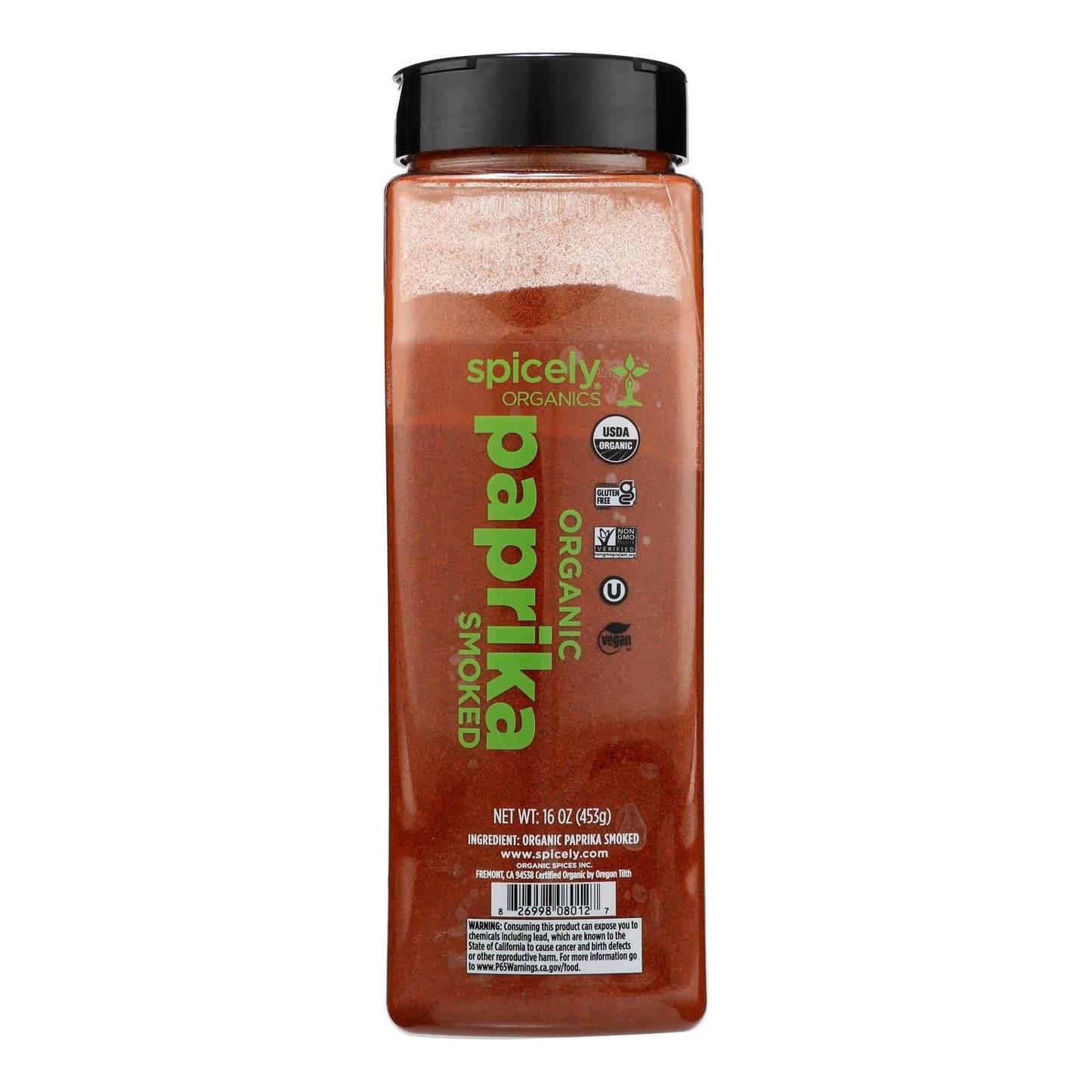Spicely Organics Smoked Paprika Organic, 16 oz