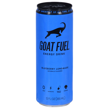 G.O.A.T. Fuel Energy Drink - Blueberry Lemonade - 12 Fluid Ounces (Pack of 12)