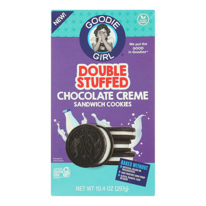 Goodie Girl Chocolate Cream Double Stuffed Cookies - 10.4 oz., Case of 6