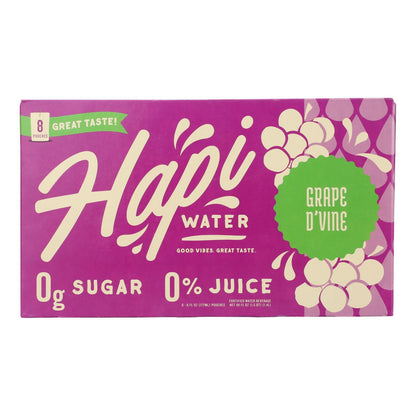 Hapi Drinks Water Grape Divine Case of 4 - 6 fl oz