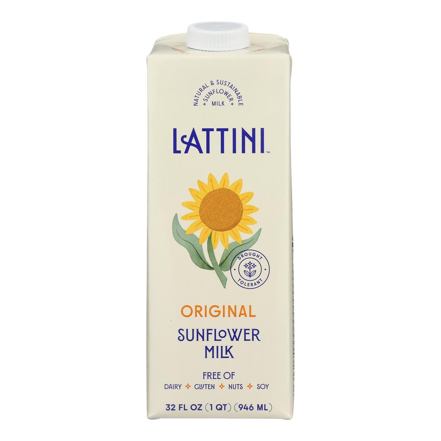 Lattini Original Sunflower Milk - 32 Fl Oz, Pack of 6