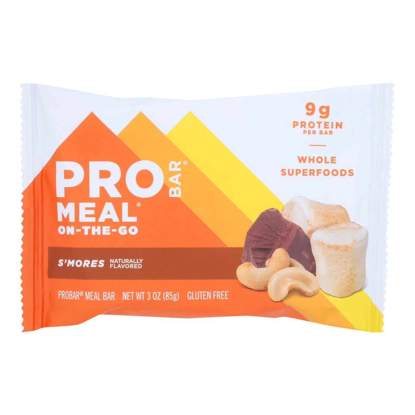 PROBAR Organic S'mores Meal Bar, Case of 12, 3 oz