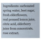 Belvoir Organic Lemonade, Elderflower and Rose, 25.4 Fl. Oz., 6-Pack